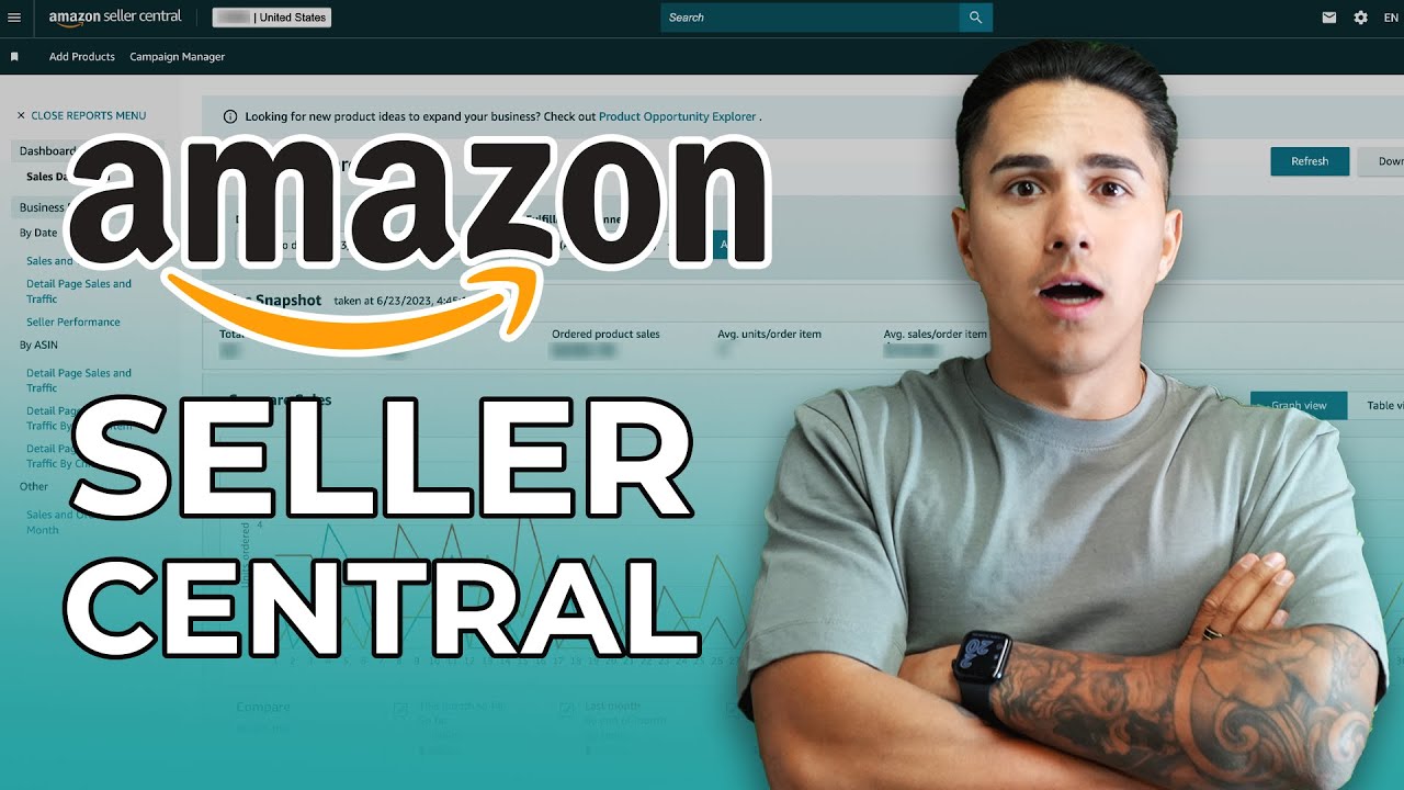Освоение панели управления Amazon Seller Central (пошаговое руководство для начинающих)