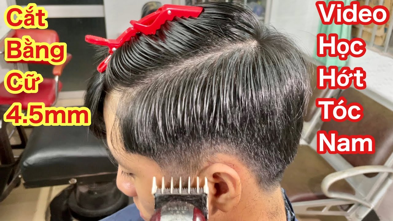 Cắt Bằng Cữ 4.5mm , Chia Sẻ Cách Cắt Tóc Chân Phương Nhanh Đơn Giản NTN. VULEE