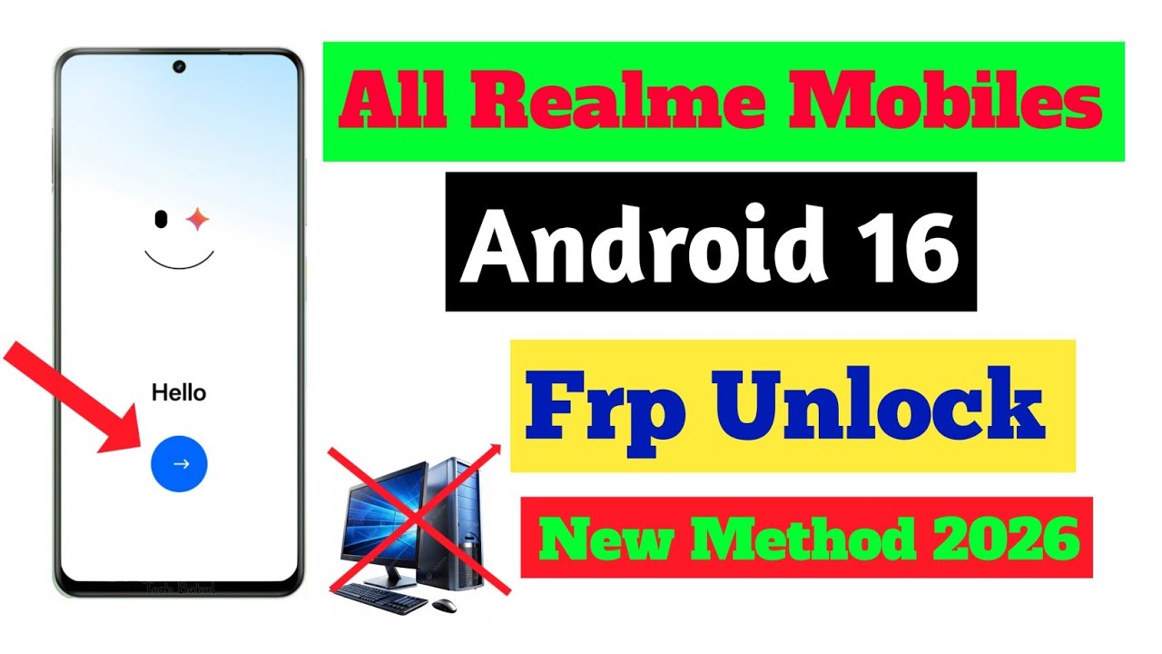 All Realme Android 16 Frp Bypass | New Trick 2026 | No Pc/Bypass Google Account 100% Working
