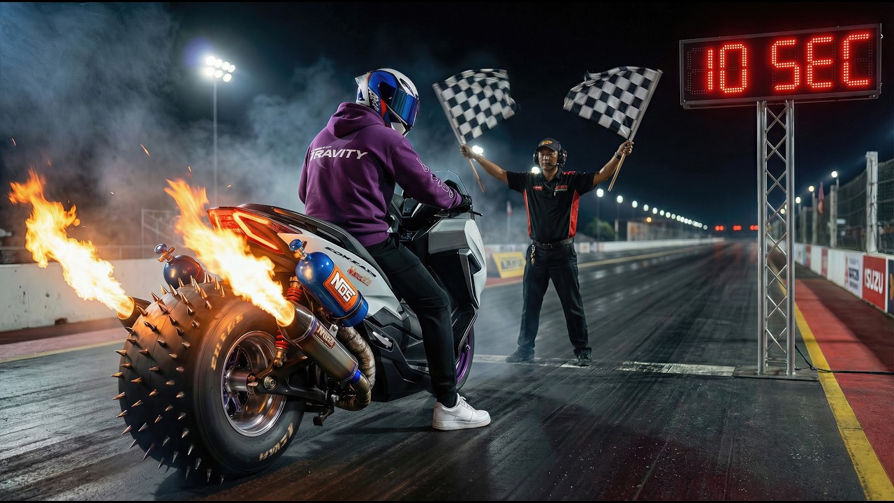 Dieser Roller ist schneller als dein Motorrad - 10 Sekunden auf 1/4 Mile!