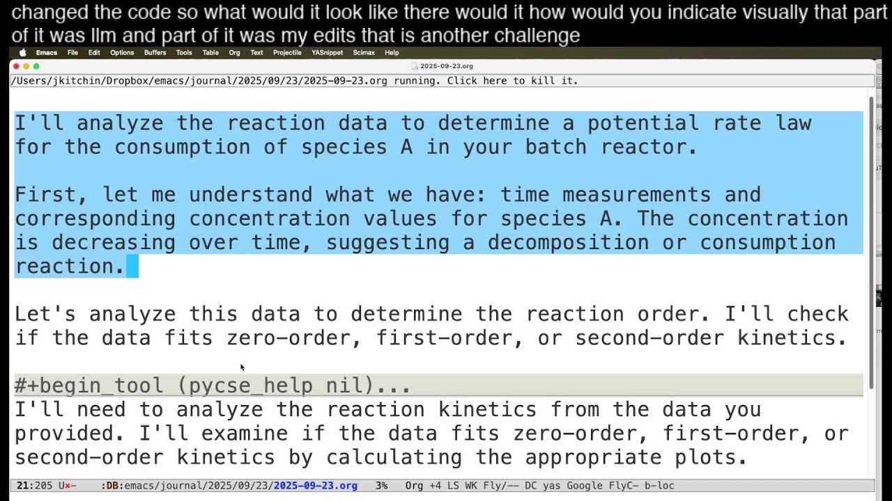 Emacs + GPTel: A Scientist's AI Notebook