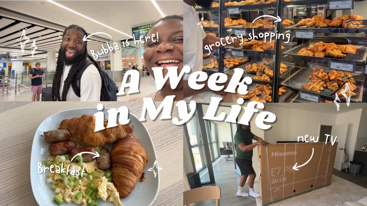 WEEKLY VLOG | My “long distance relationship” is over! My man is in London and so is our 85inch TV!