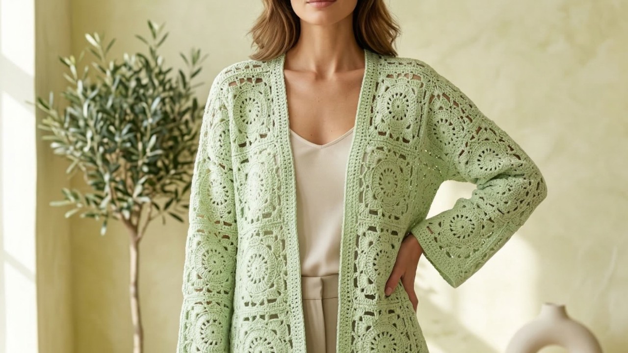 MAĞAZADA GÖRSENİZ FİYATINA İNANAMAZSINIZ! 😱 En Havalı MİNT YEŞİLİ Bahar Hırkası ✨ Boho Cardigan