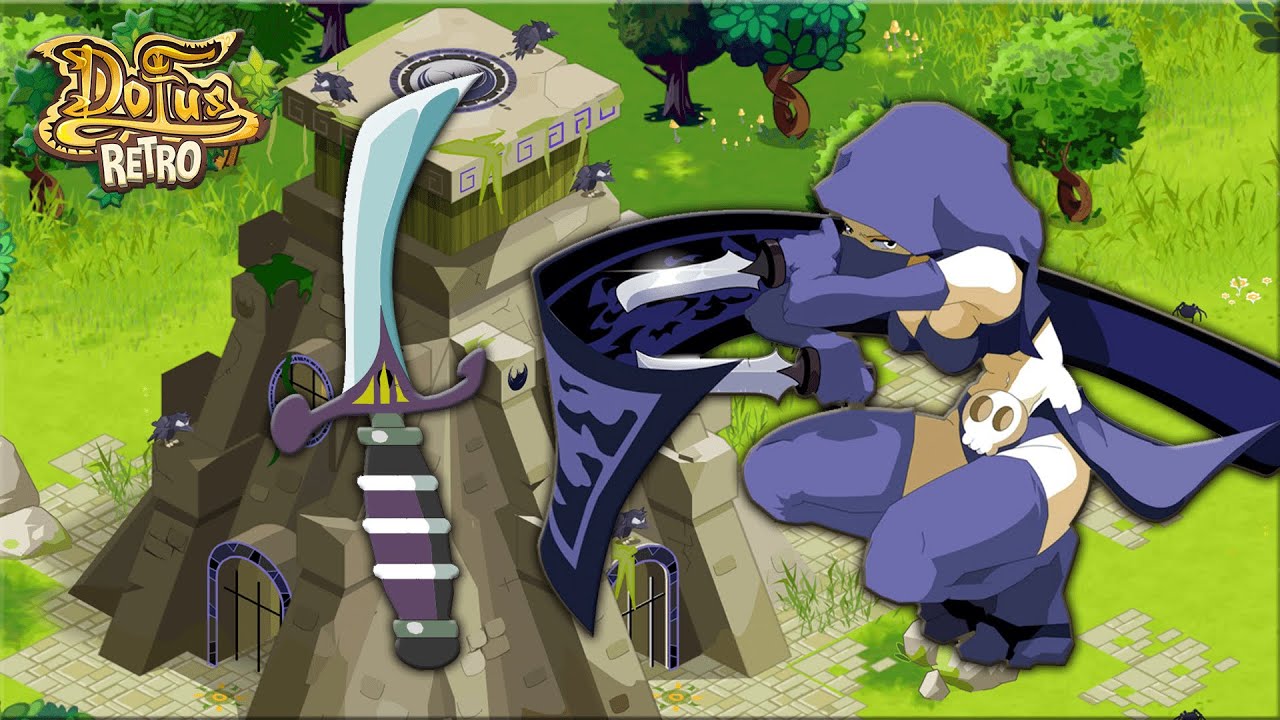 Un Sram qui tape à la Dague Rafeuse - PVP Dofus Retro