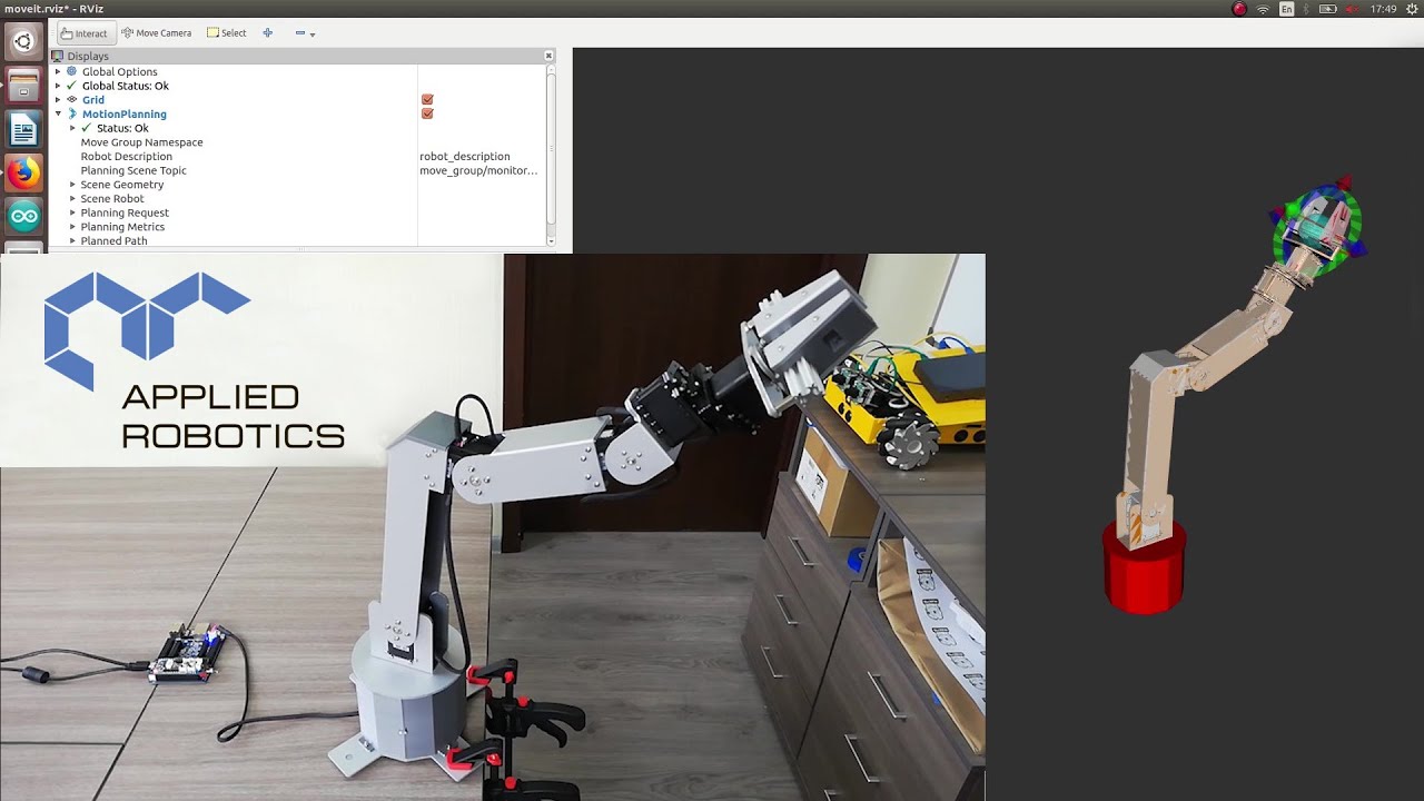 Манипуляционные роботы на базе сервоприводов Dynamixel