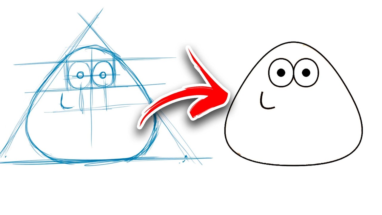 How to Draw Pou ✨ Super Easy Kawaii Drawing Tutorial