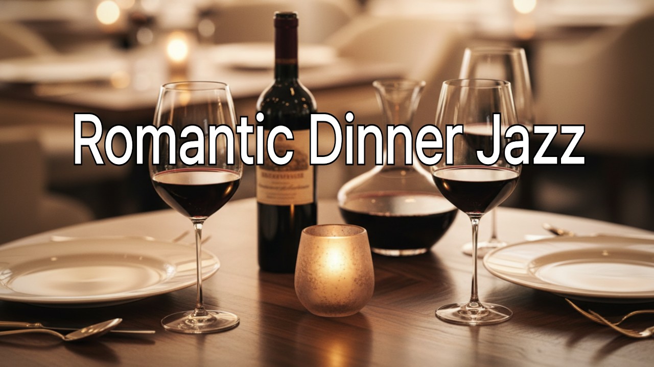 🍷 Romantic Dinner Jazz: Warm Candlelight & Fine Wine ✨