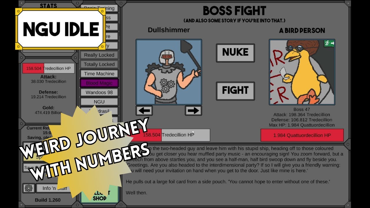NGU Idle Review - Weird Journey with Numbers