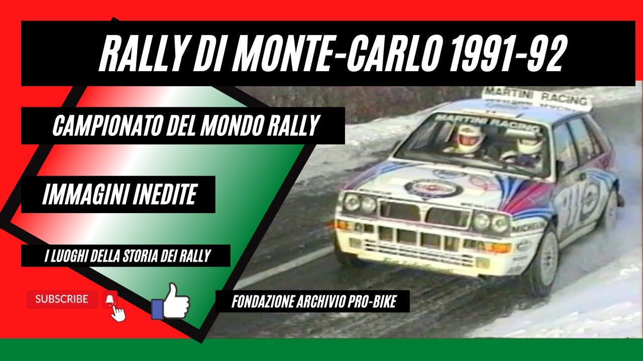 Rallye di Monte-Carlo 1991-92 servizio Tv