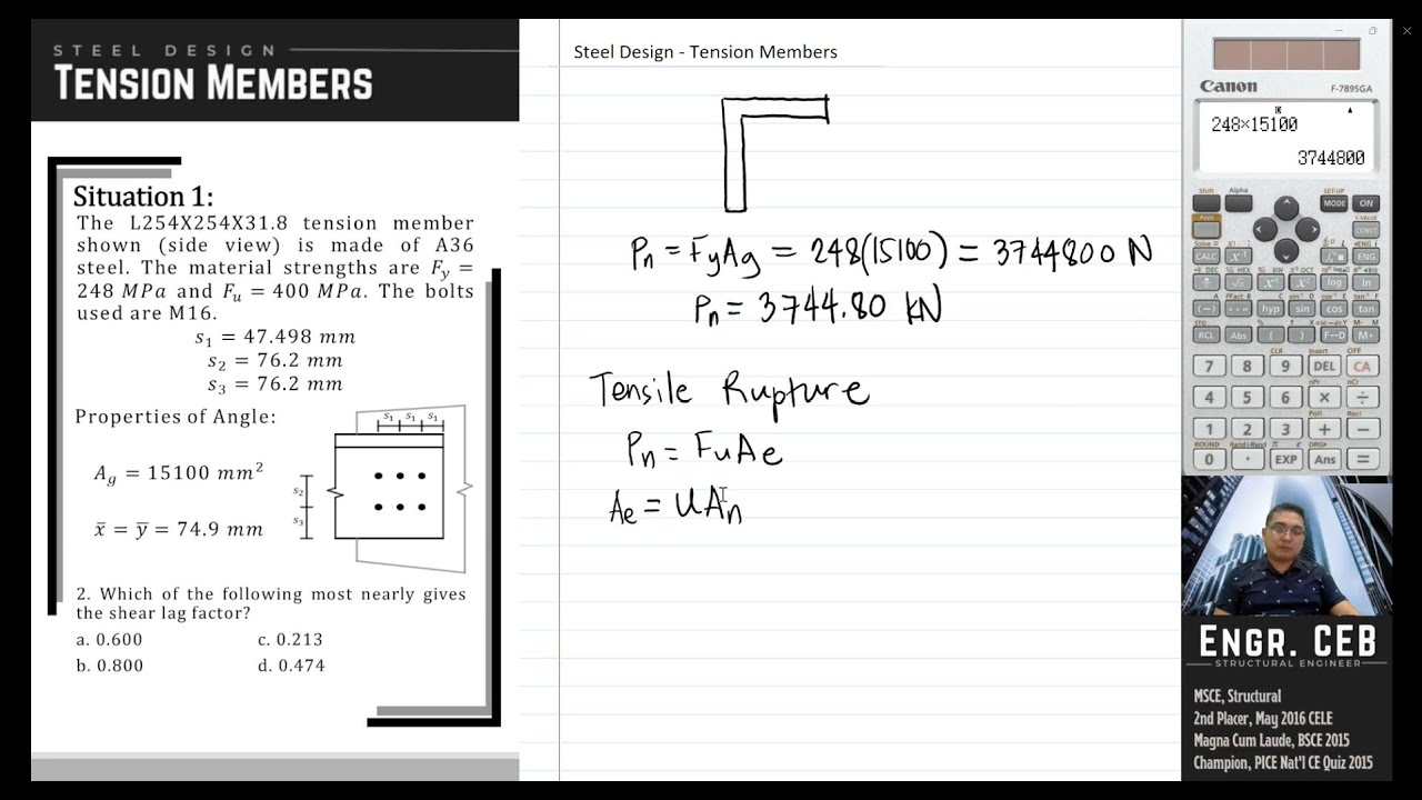 Solved Problems in Steel Design - Tension Members Part 001