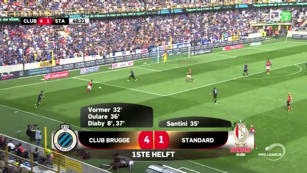 FULL MATCH club brugge 7 - 1 Standaard 30/08/2015