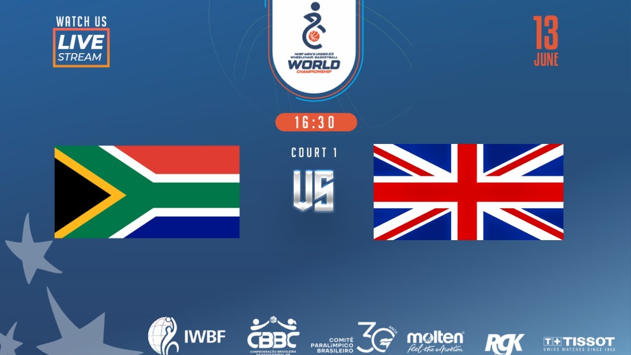 South Africa vs Great Britain | Game 10 | 2025 IWBF U23 World Championship
