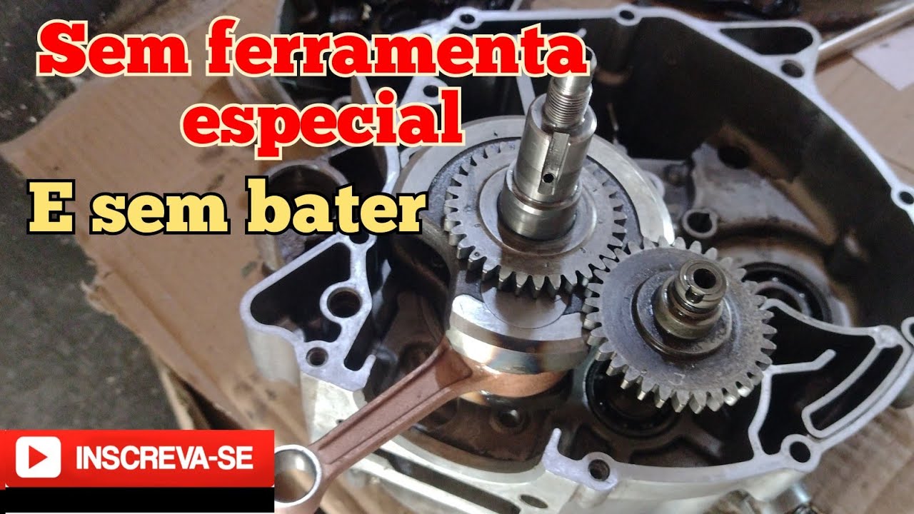 COMO COLOCAR VIRABREQUIM NO MOTOR DA YBR, FACTOR E XTZ SEM DAR PANCADA