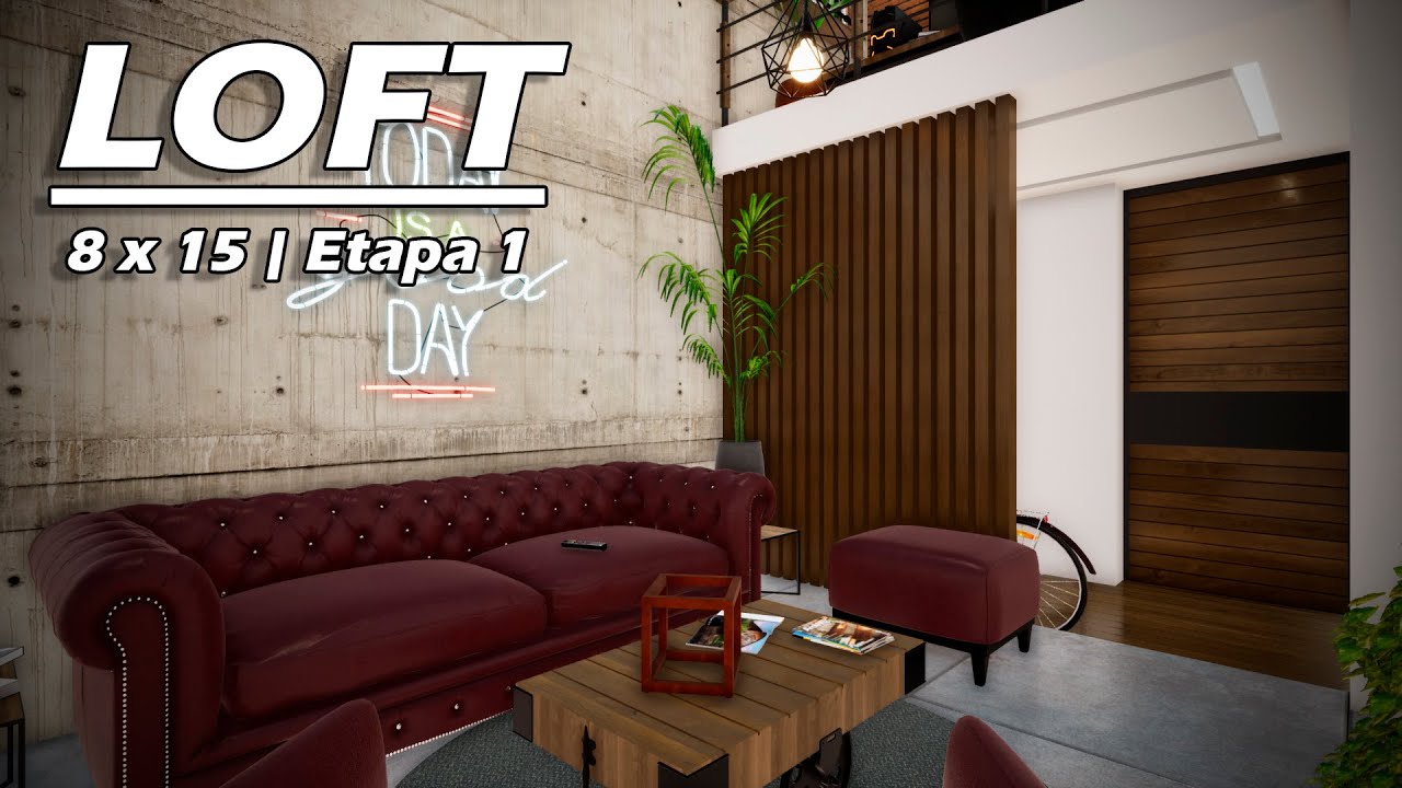 Casa de 8x15 | Etapa 1| Loft