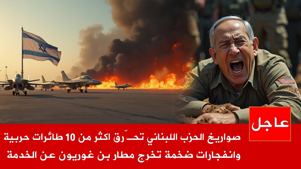 صاروخ لبناني يـ ّحرق اكثر من 10 طائرات حربية في مطار بن غوريون , ونتنياهو في ورطة !