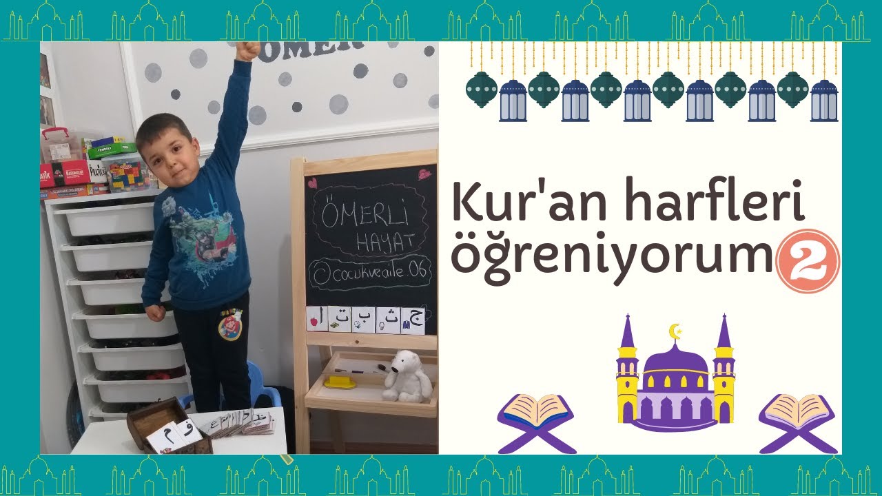 okul öncesi Kur'an eğitimi/ Kur'an harfleri öğreniyorum 2/elif ba öğreniyorum/ kuran harfleri kartı