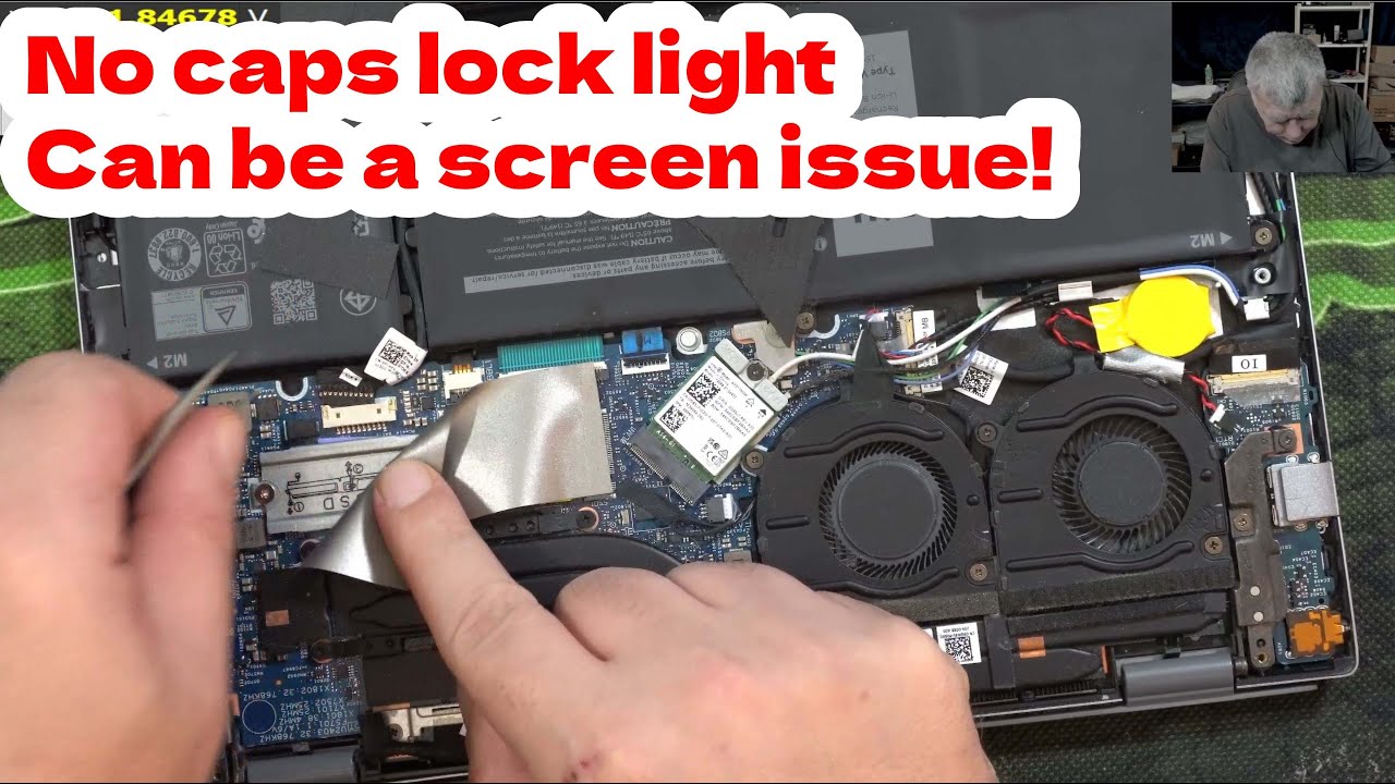 Dell Vostro,  no charging, no power, a complex repair, no Caps lock can be a screen fault