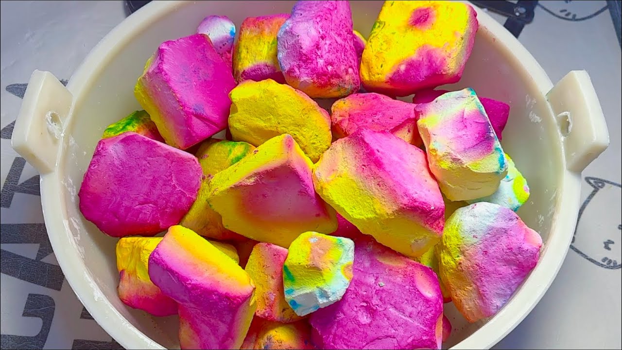 Dyed Jumbo Chalk • Peach Flavor • Stress Relief | ASMR