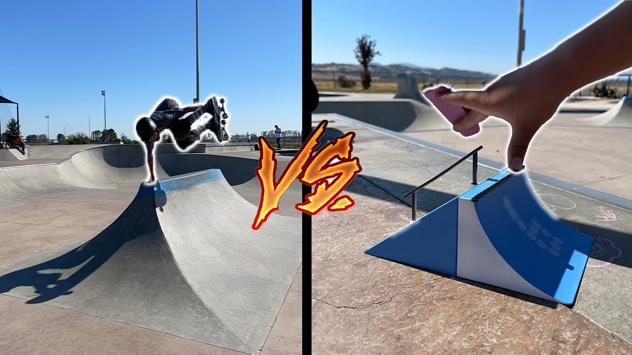 FINGERBOARD VS SKATEBOARD