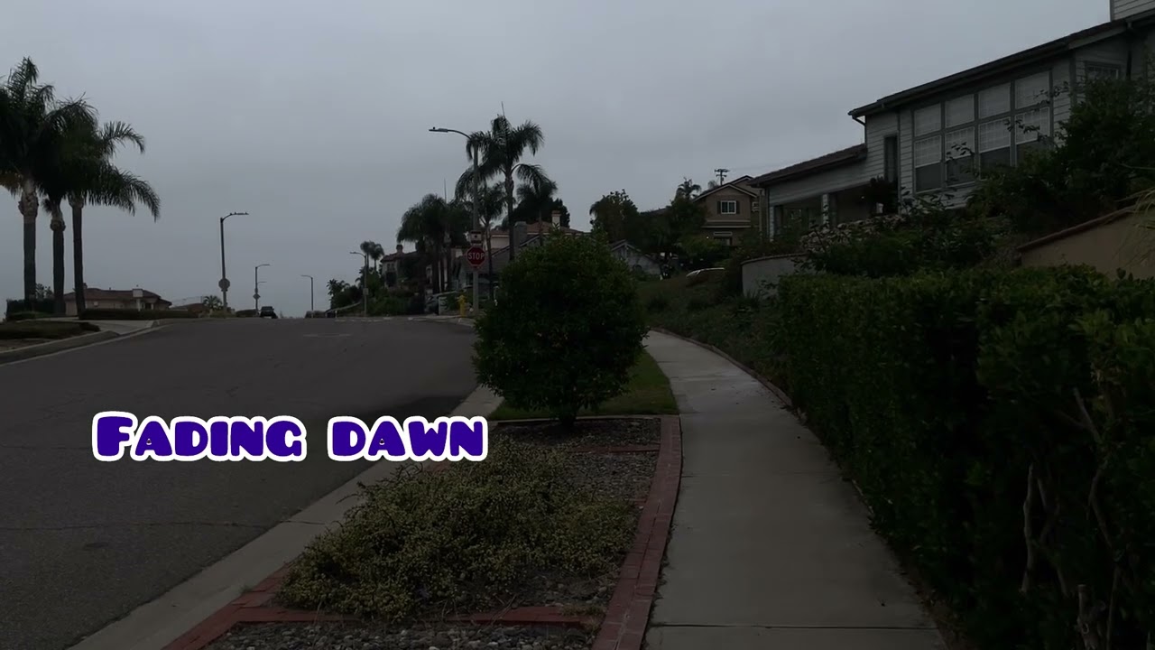 Sunday Roaming around hillside view Camino. Relaxing community walk