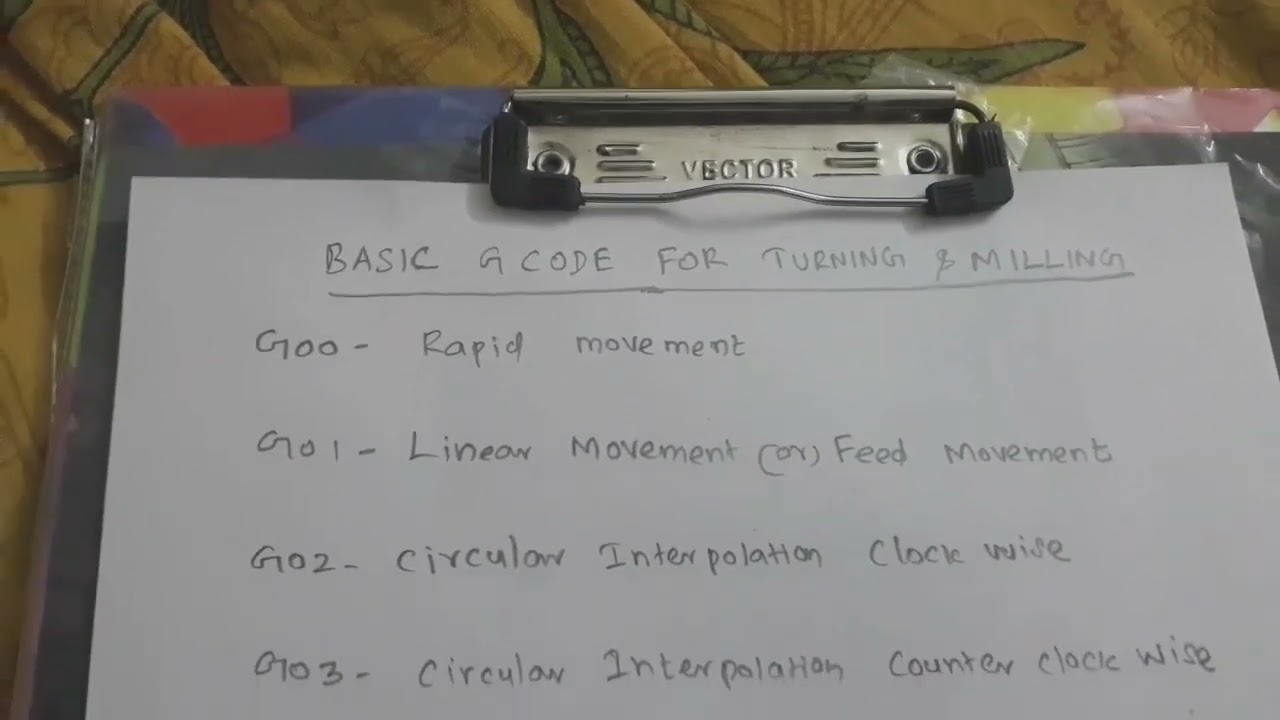 How to learn Turning&Milling G code in Tamil/ G code விளக்கம் தமிழில்