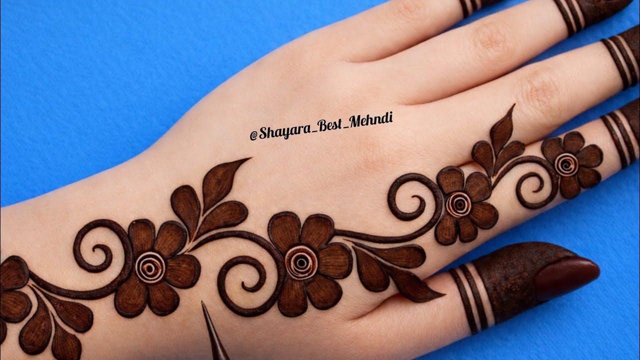 Very Simple Mehedi Design |New back hand mehndi design 2026|Mehandi Ka Design|Mehndi design Easy 