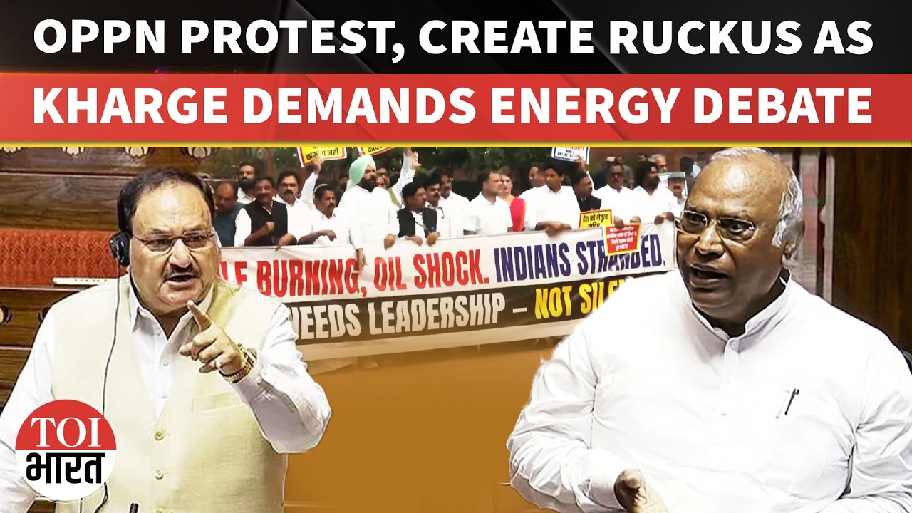 Opposition Protests Over US Iran War Fallout As Kharge Seeks Debate On India's Energy Security