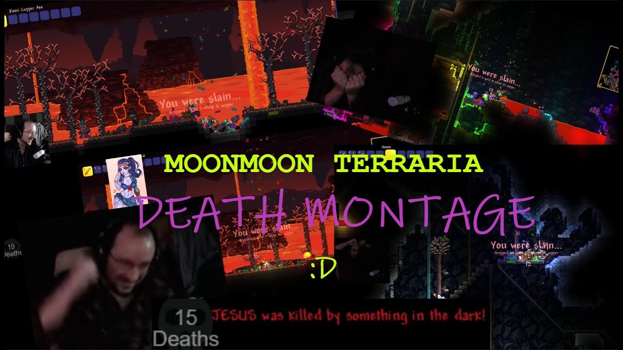 MoonMoon DYING and SCREAMING in Terraria getfixedboi