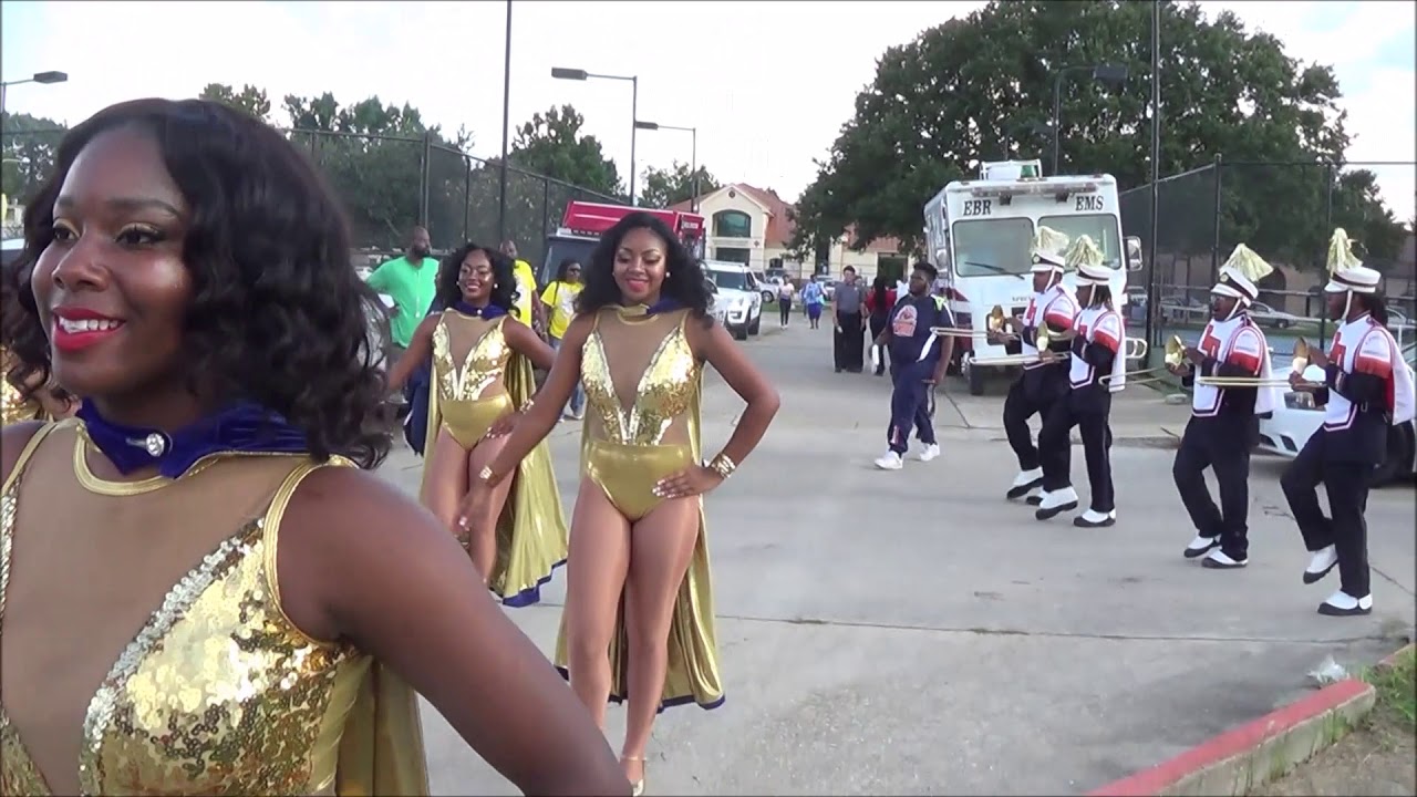 Langston University marching in vs SU 2018