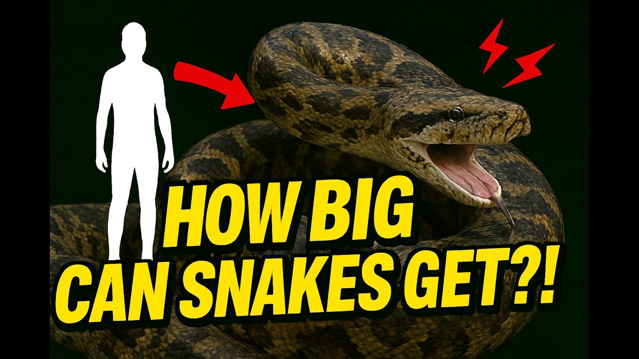 Snakes Size Comparison 3D | Titanoboa Compared to Humans | Both Living and Extinct Snakes