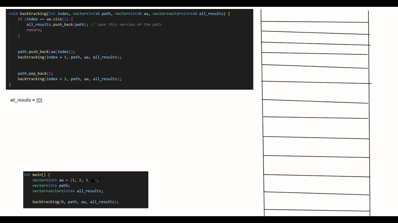 Backtracking understanding with Stack(Only Video you need)