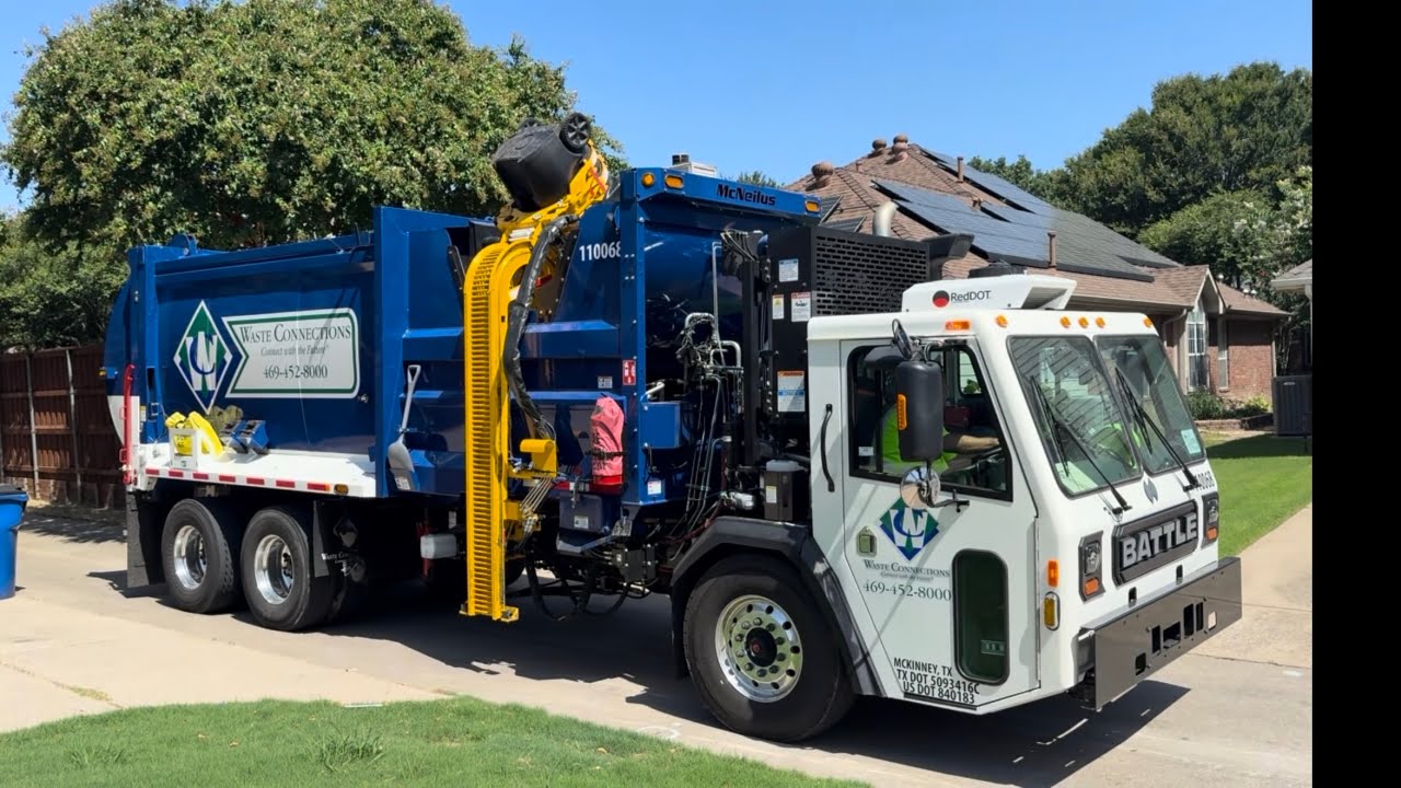Waste Connections: BRAND NEW Battle McNeilus ZR Garbage Truck! 