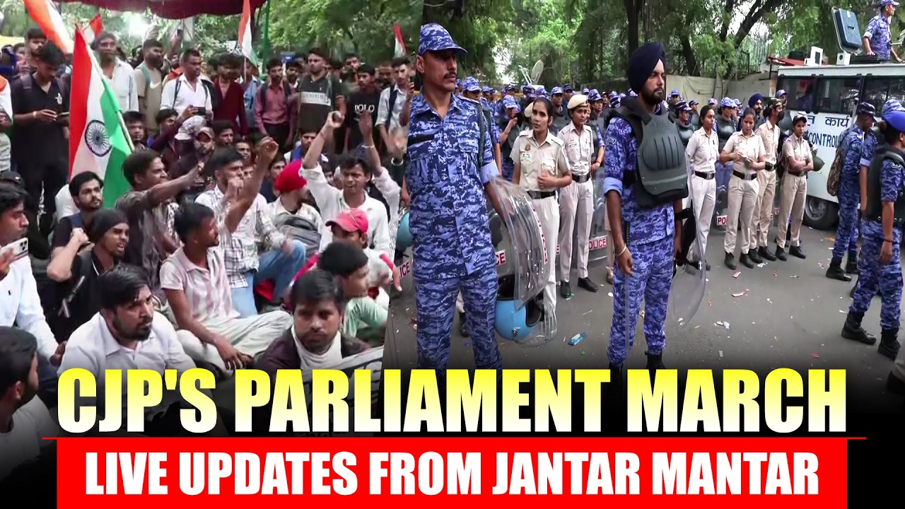 LIVE UPDATES from Jantar Mantar ahead of reports of a proposed march to Parliament by CJP | Wangchuk