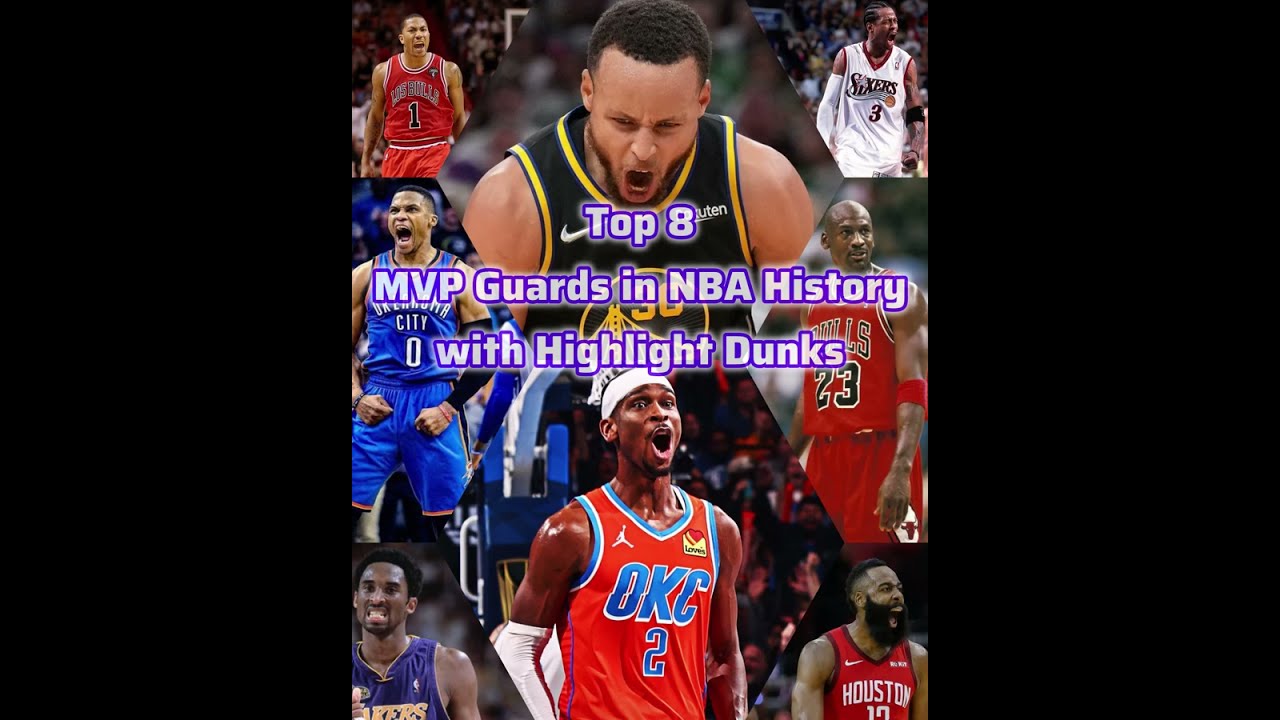 Top 8 MVP Guards in NBA History with Highlight Dunks