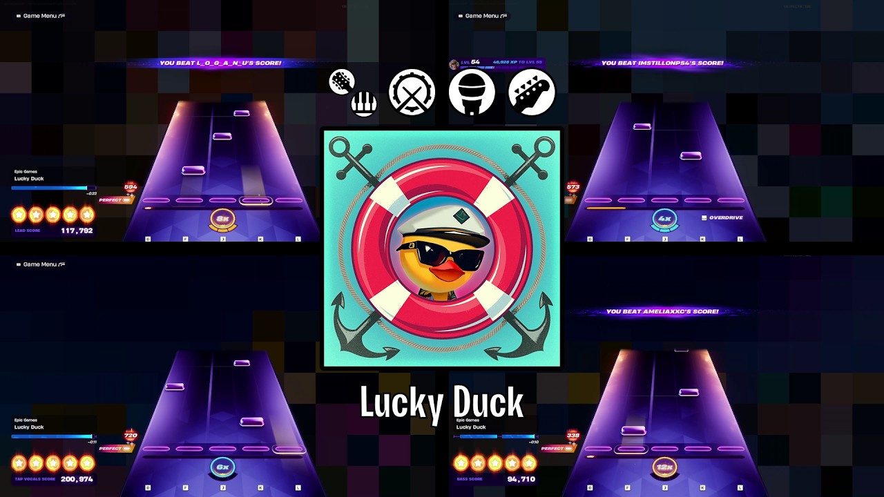 Lucky Duck | All Tap Mode Instruments | Expert Flawless | Fortnite Festival