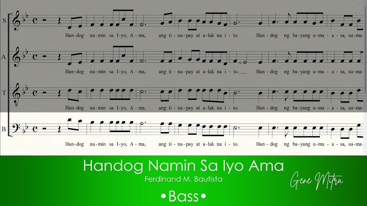 Handog Namin Sa Iyo Ama | Ferdz M. Bautista • Bass