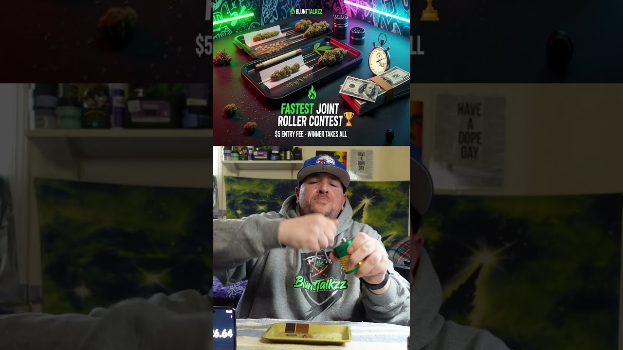 Fastest Joint Roller Contest #blunttalkzzweedgames #blunttalkzz