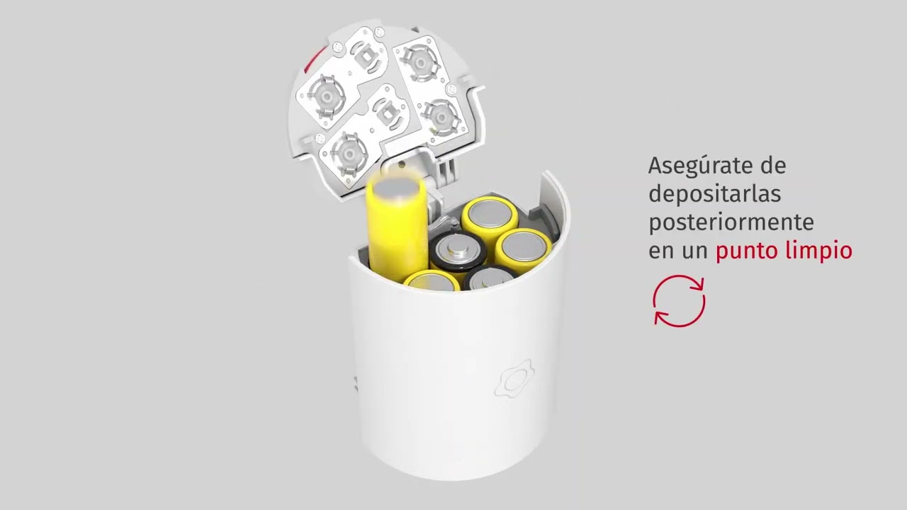 Sustitución guiada de pilas: fotodetector de Securitas Direct