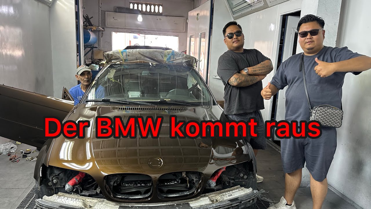 Der BMW kommt aus der Kabine raus 😍 @Mtcars @Sun-Garage