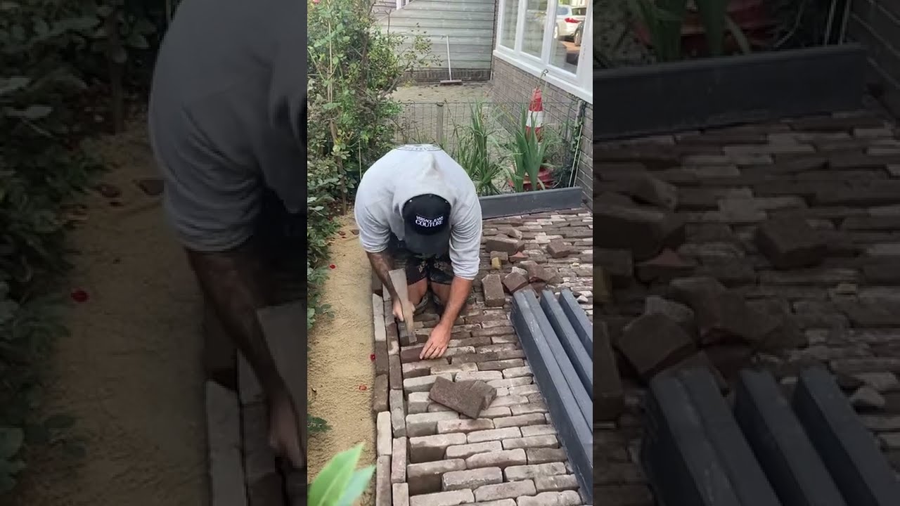TUTORIAL : hoe hakt een stratenmaker oude gebakken stenen ?