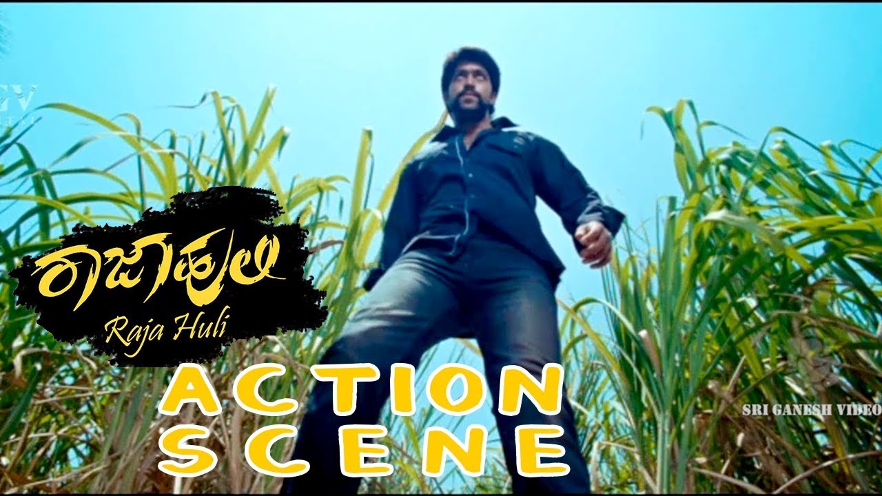 Rajahuli Kannada Movie | Rajahuli is stabbed Last Climax Fight Scenes | Kannada Scenes