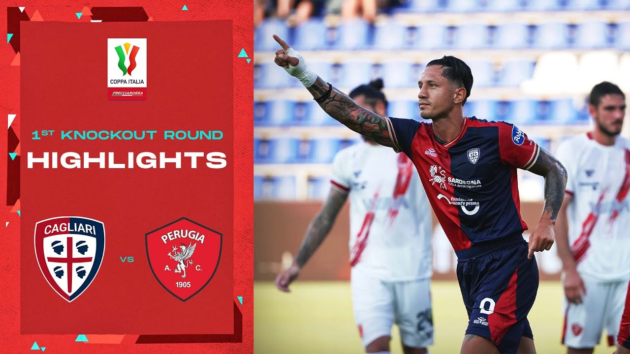 Cagliari 3-2 Perugia | Goals and Highlights: 1st Knockout Round | Coppa Italia Frecciarossa 2022/23