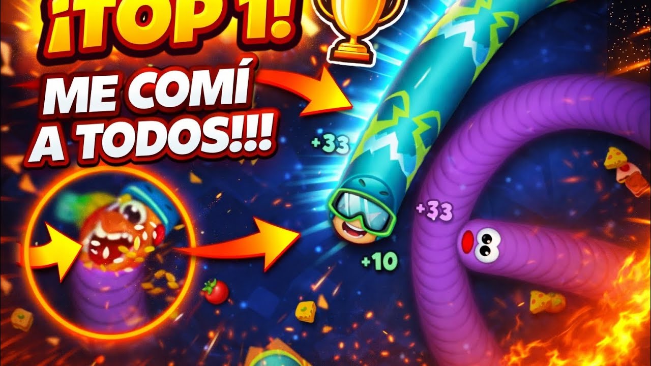 Top1.me comi todos los gigantes 🐍🐍worms zone biggest snake 