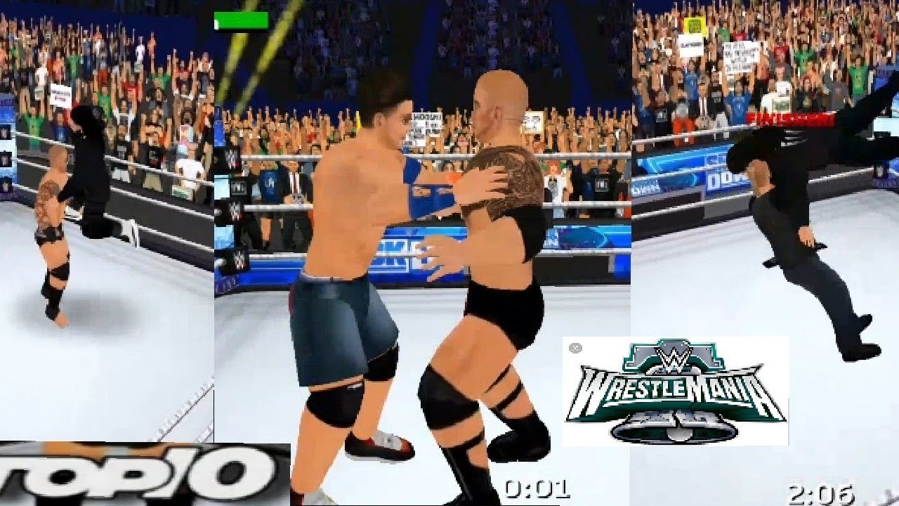 wr3d 2k24 top 5 movmant wwe wrestlemania 40👊👊👊