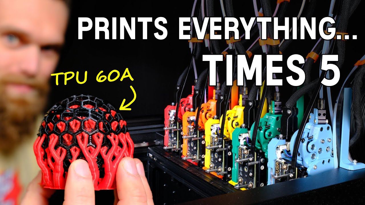 Wymieniłem wszystkie 5 narzędzi Prusa XL na własną wytłaczarkę napędzaną paskiem