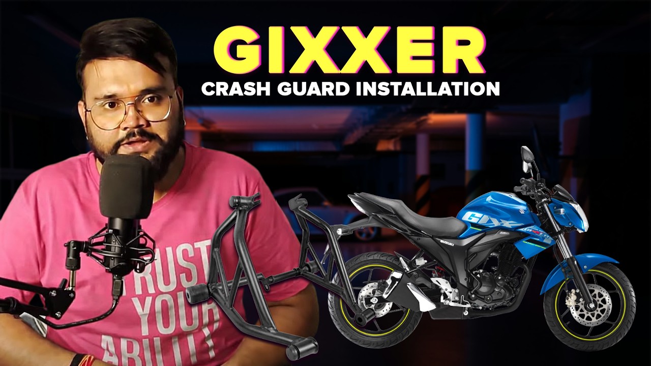 Suzuki Gixxer Crash Guard Installation Process | Gixxer 150 Crash Guard | Gixxer modification 😱