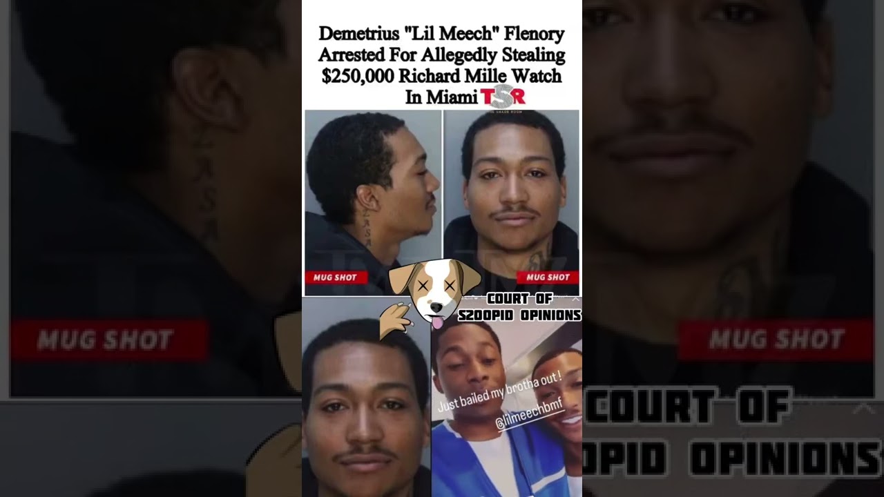 Lil Meech Released from jail after being arrested in miami #bmf #lilmeech #arrest #bigmeech #free
