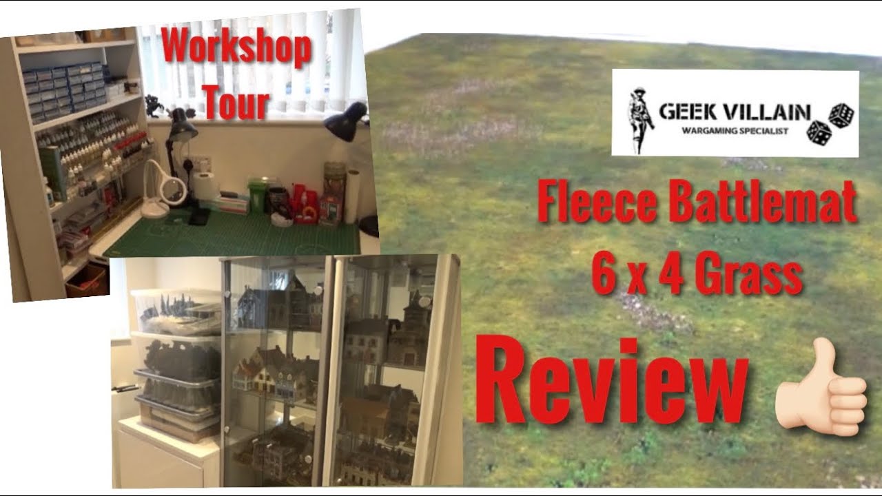 My New Workshop & Geek Villain: Fleece Battlemat Review