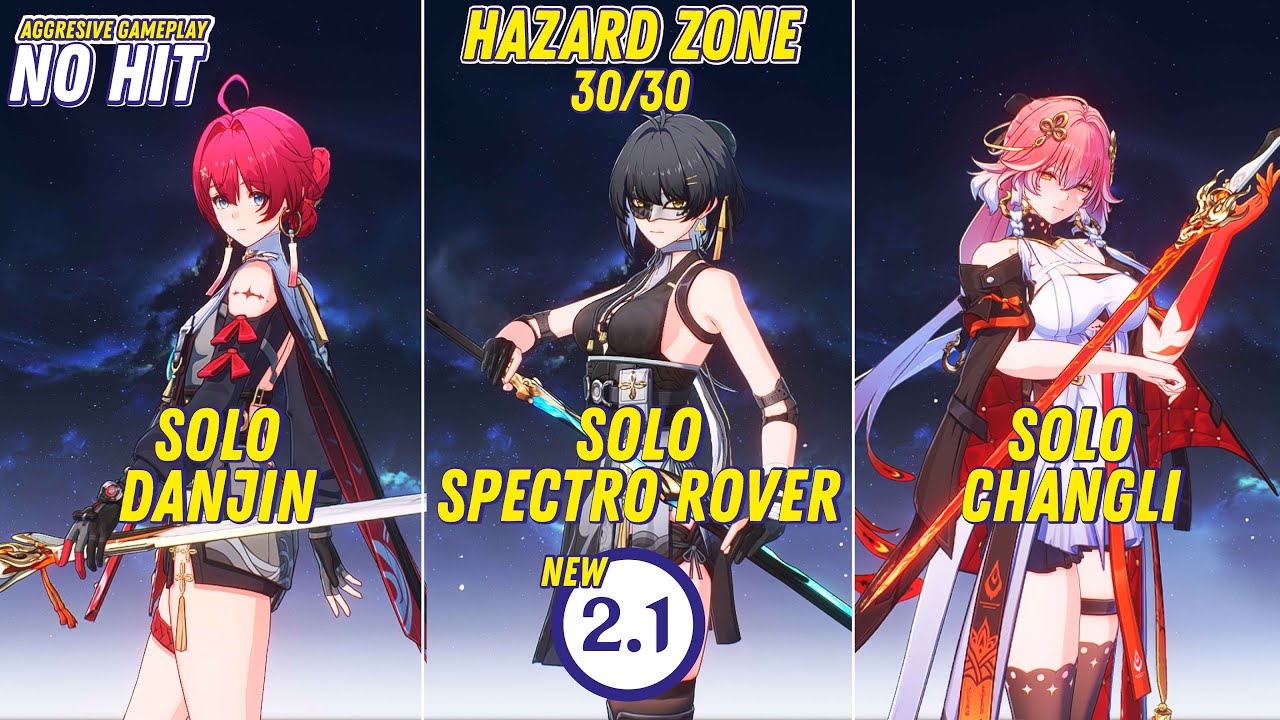 Tower of Adversity 2.1 | Solo Danjin - Solo Rover - Solo Changli | Hazard Zone - Wuthering Waves
