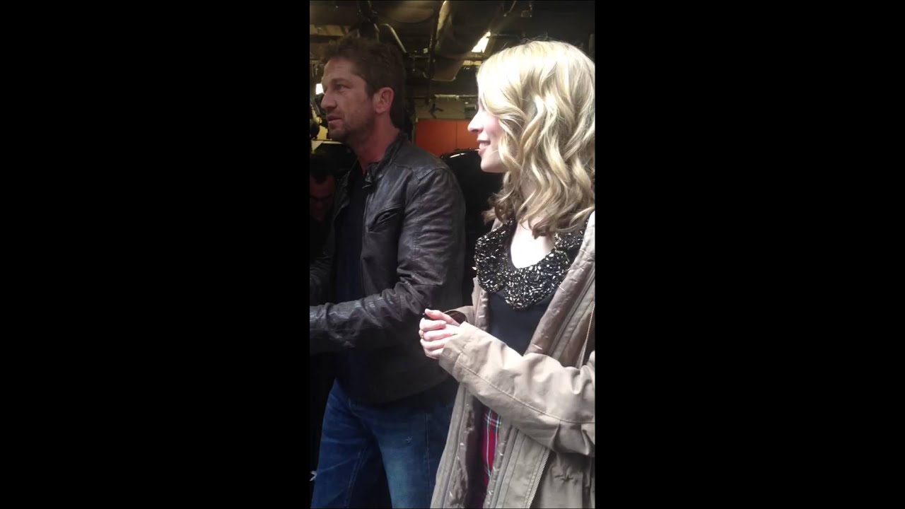 Singing with Gerard Butler & Bridgit Mendler